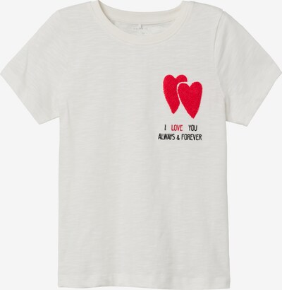 NAME IT Bluser & t-shirts 'FOLEJMA' i rød / sort / hvid-meleret, Produktvisning