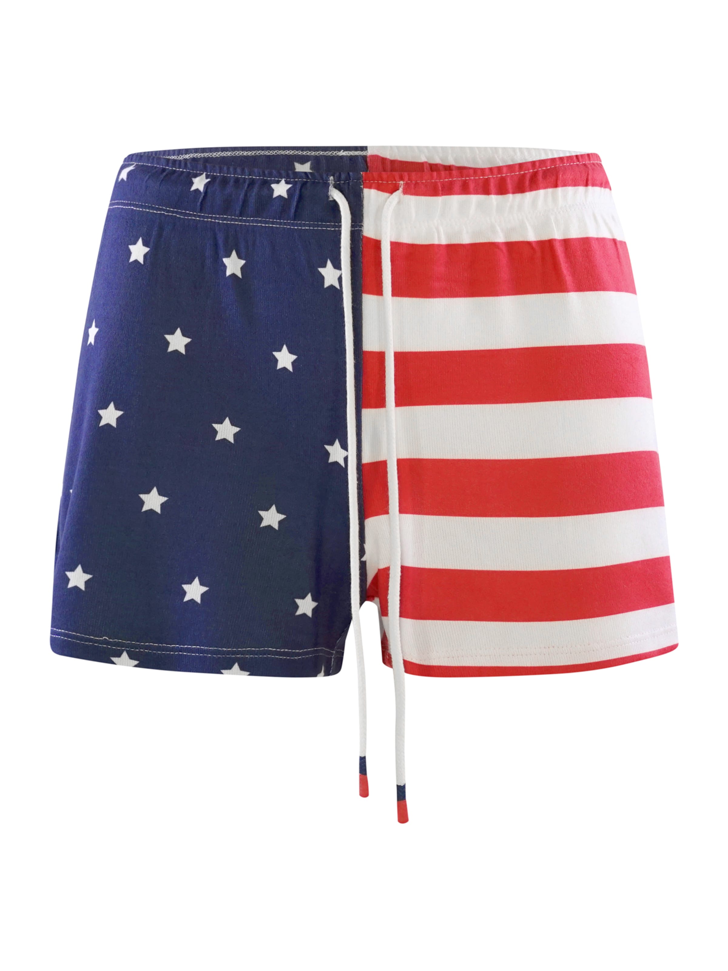 PJ Salvage Pyjamashorts ' Rad White & Blue ' in Blau: Vorderseite