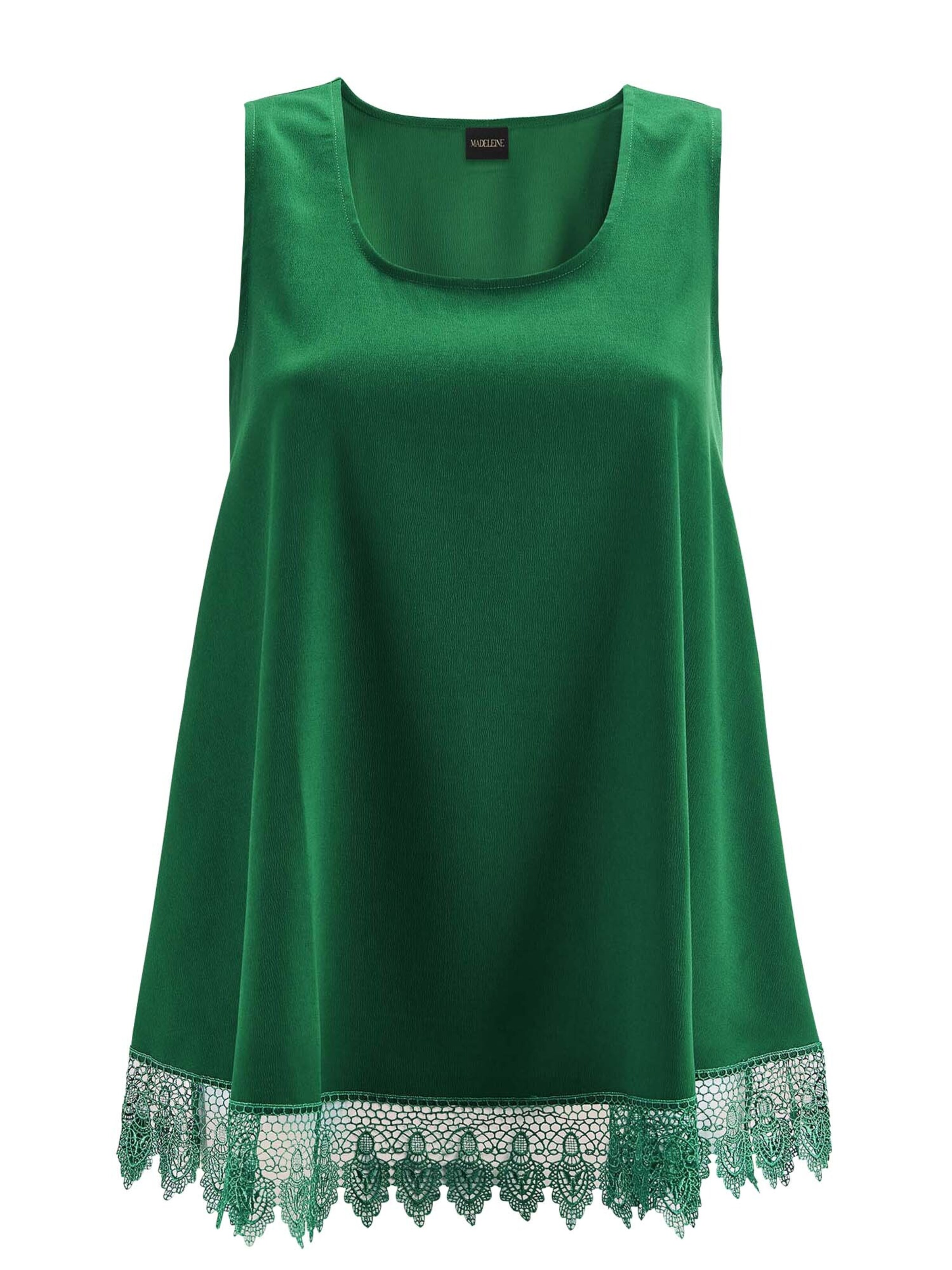 MADELEINE Blusentop in Grün: Vorderseite