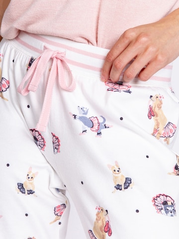 Pantalon de pyjama ' Let's Dance ' PJ Salvage en blanc