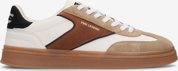 Baskets basses 'Hauler sneaker in leather and suede' PME Legend en blanc : devant