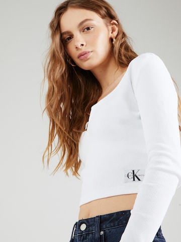 Calvin Klein Jeans Koszulka w kolorze biały