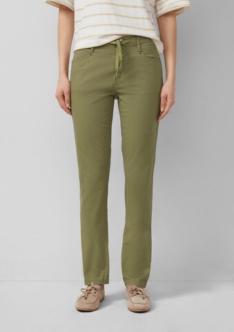 Coupe slim Pantalon s.Oliver en vert : devant