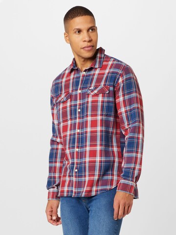 Pepe Jeans Regular fit Button Up Shirt 'FROME' in Blue: front