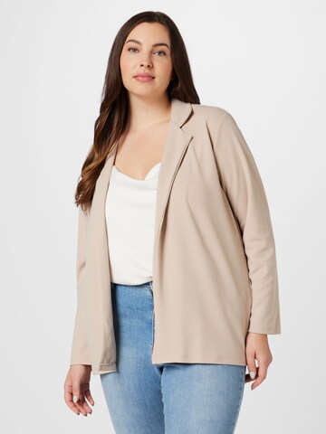 ONLY Carmakoma - Blazer 'Sania' em cinzento: frente