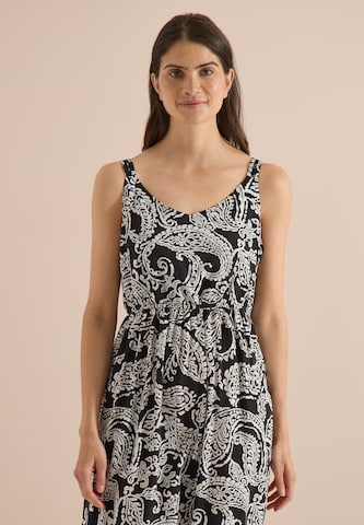 CECIL Maxikleid mit V-Neck und Print in Schwarz
