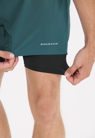 ENDURANCE Regular Shorts 'Kros' in Grün