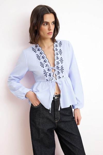 Camicia da donna in S Trendyol di colore blu / blu chiaro / blu scuro, Visualizzazione prodotti