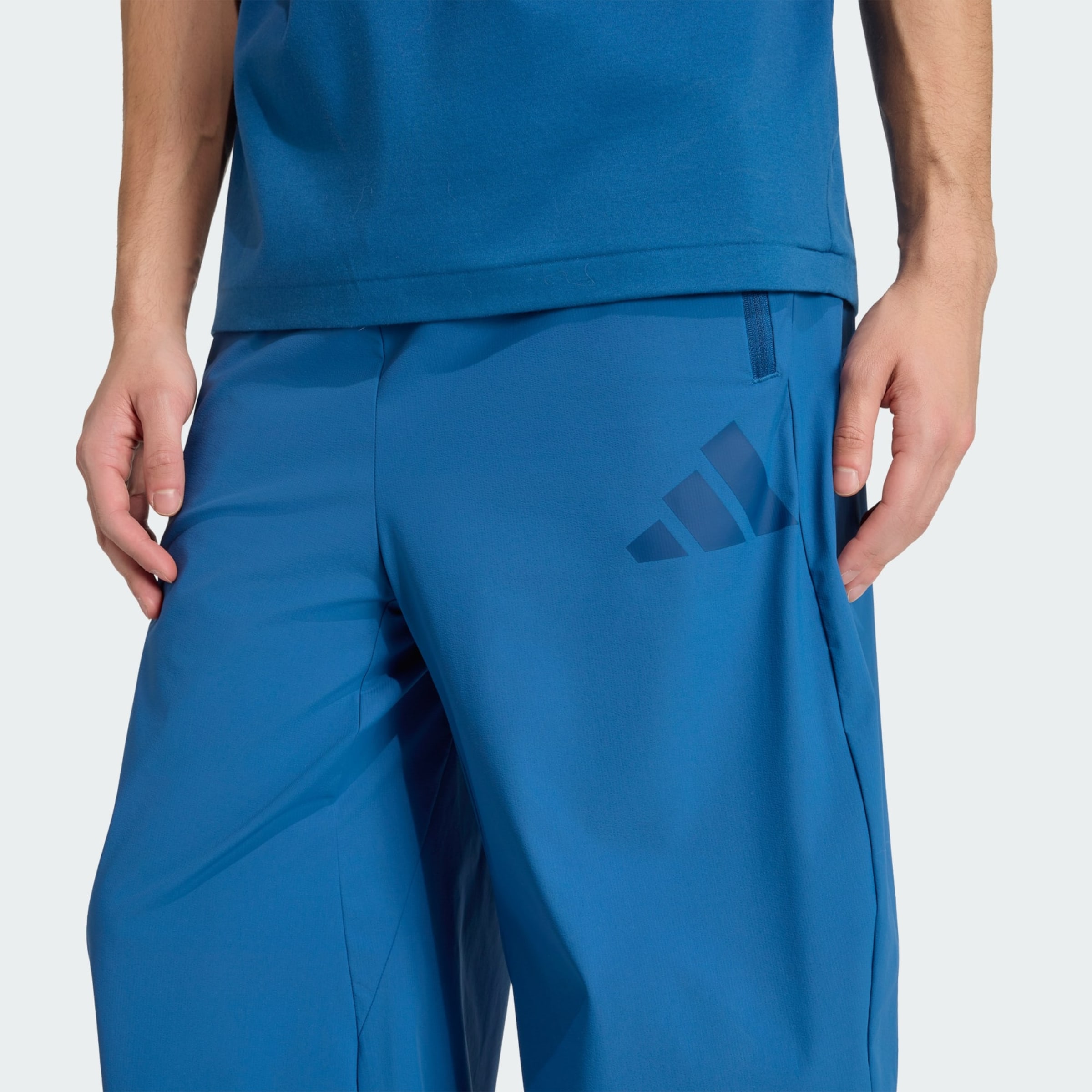 ADIDAS SPORTSWEAR Loose fit Sports trousers 'Z.N.E.' in Blue