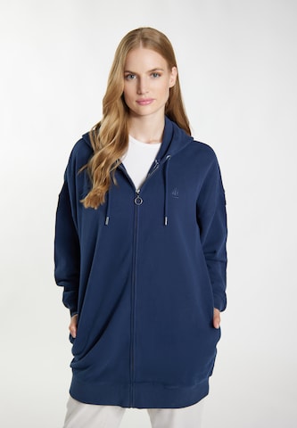 DreiMaster Vintage Sweat jacket in Blue: front