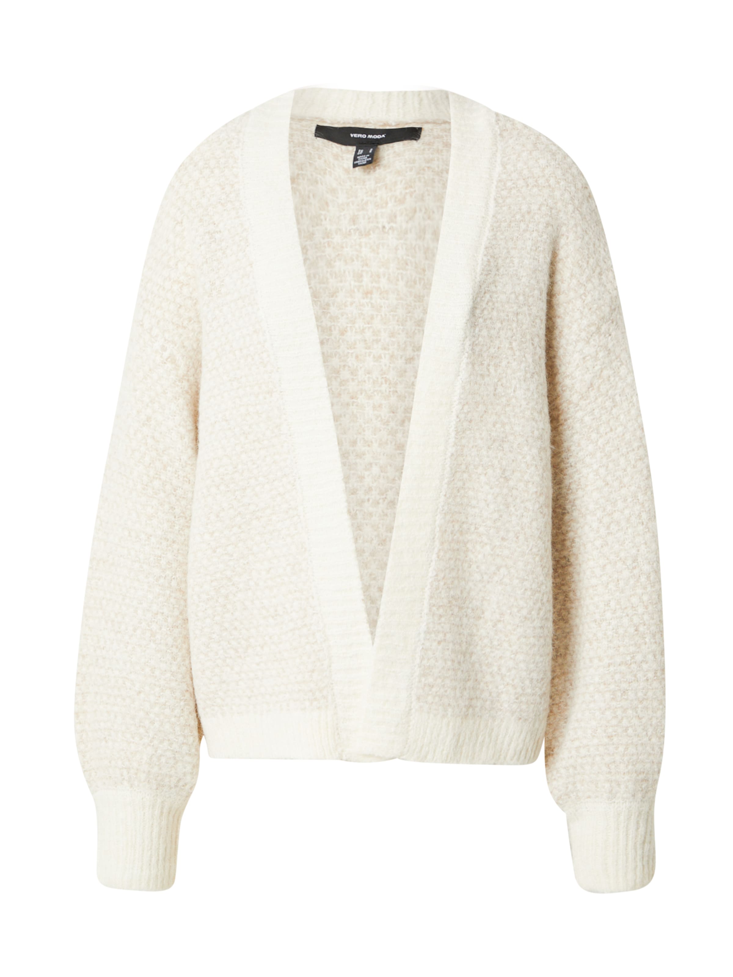 VERO MODA Knit Cardigan 'VMLOVELY' in Beige: front