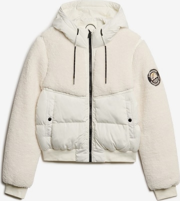 Superdry Winterjas 'Everest' in Wit: voorkant