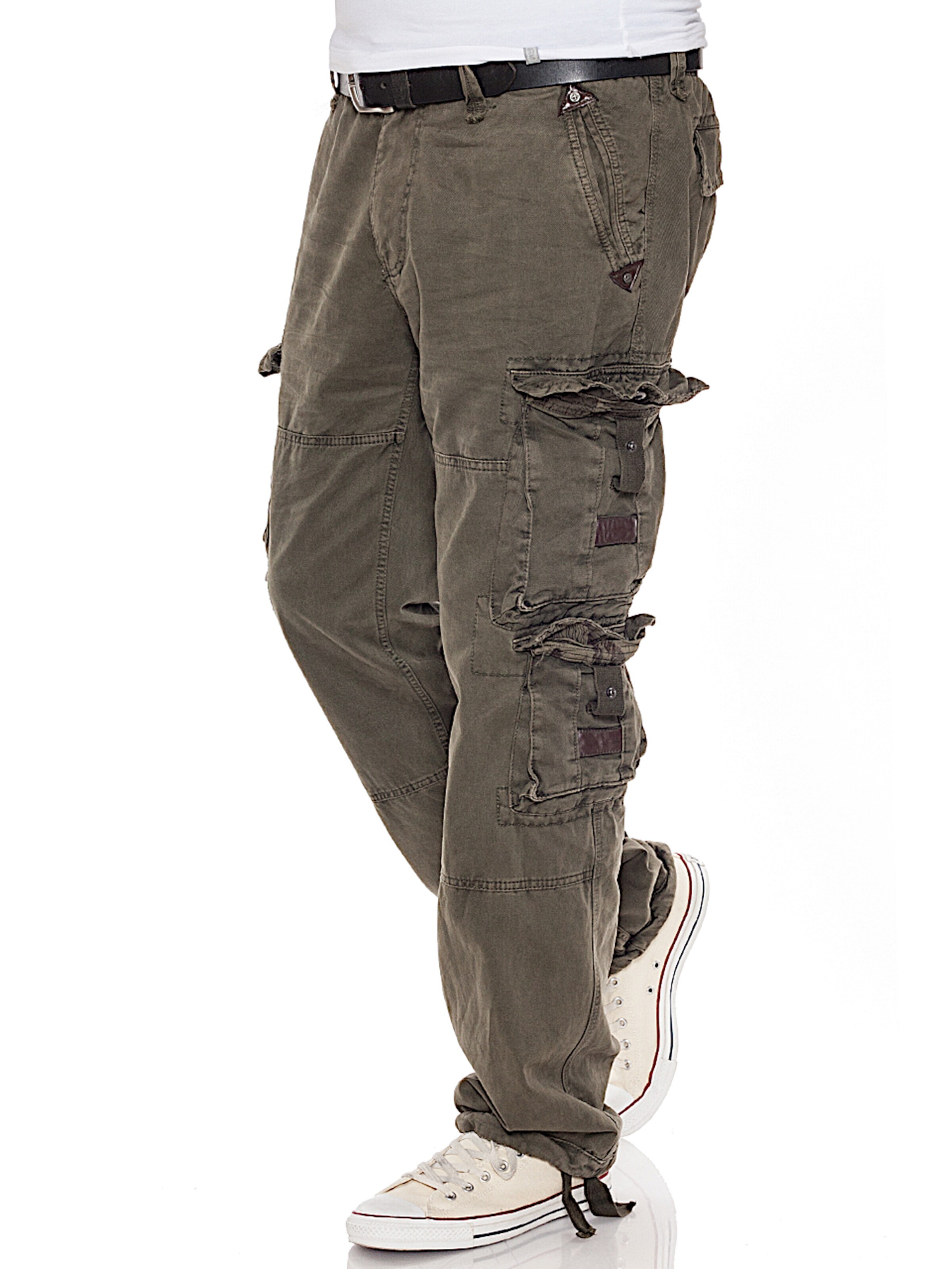 JET LAG Regular Cargo Pants in Green