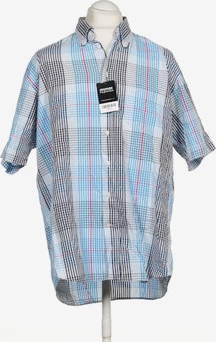 HECHTER PARIS Button Up Shirt in XL in Blue: front