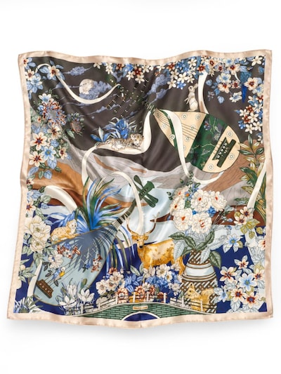 vegyes színek Alster Herz Sál 'BLUE GARDEN' - 65 x 65cm, Termék nézet