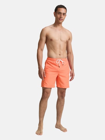 TOM TAILOR DENIM Swimming shorts in Orange: front