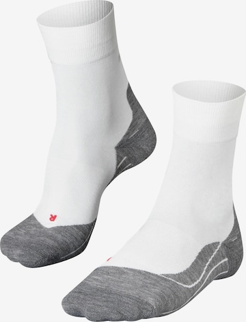 FALKE Athletic Socks 'RU4 Endurance' in White: front