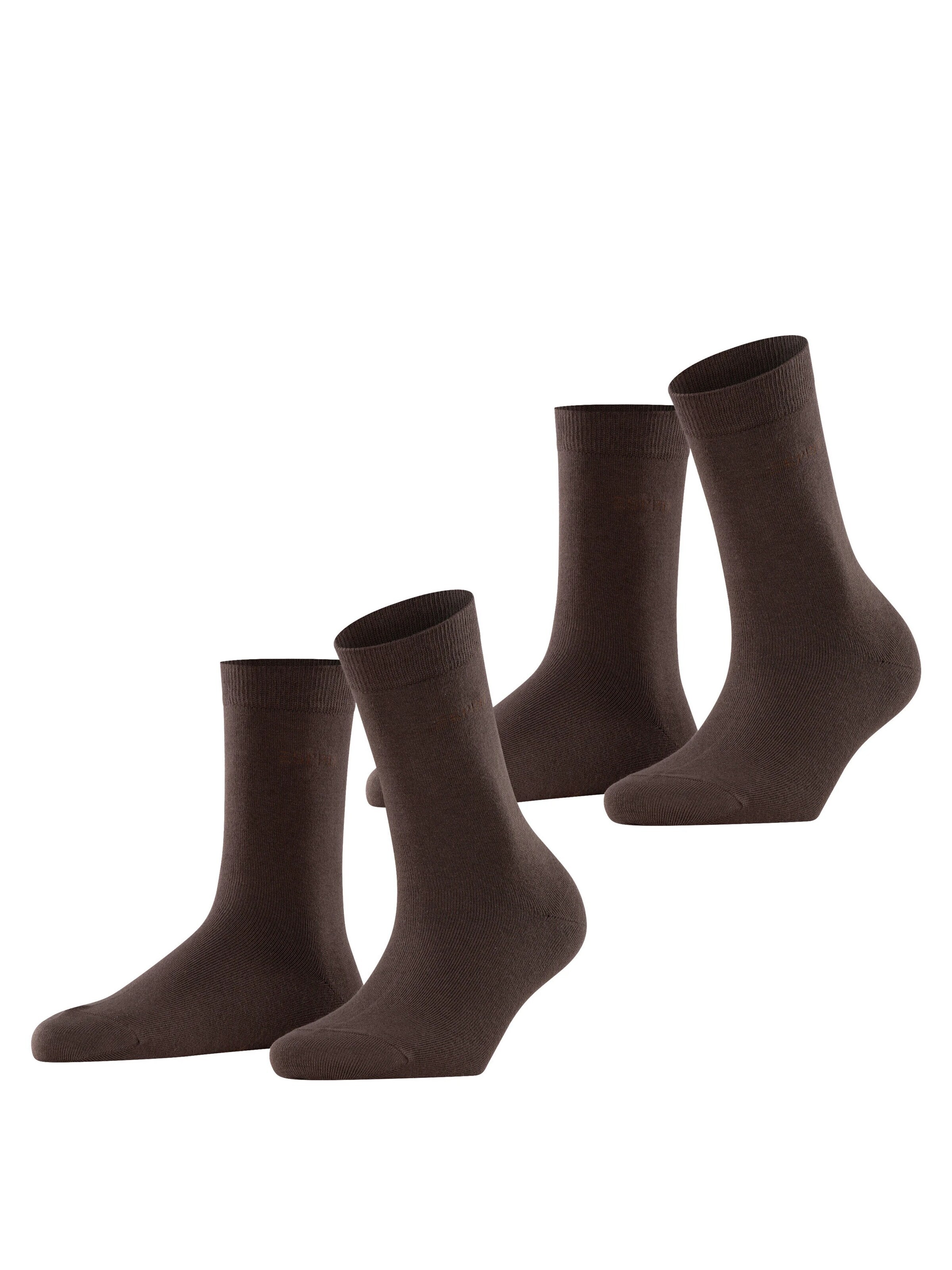 ESPRIT Socken 'Uni 2-Pack'‌ in Braun: Vorderseite