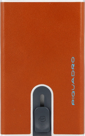 Piquadro Wallet 'Blue Square' in Orange: front