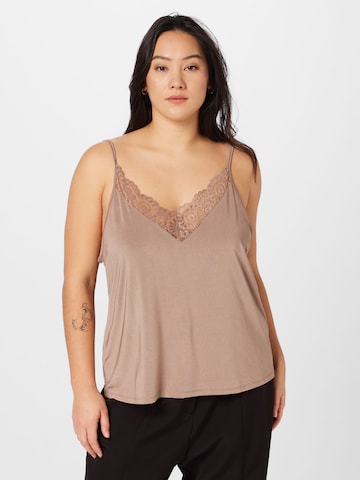 ABOUT YOU Curvy Top 'Shelly' in Pink: front