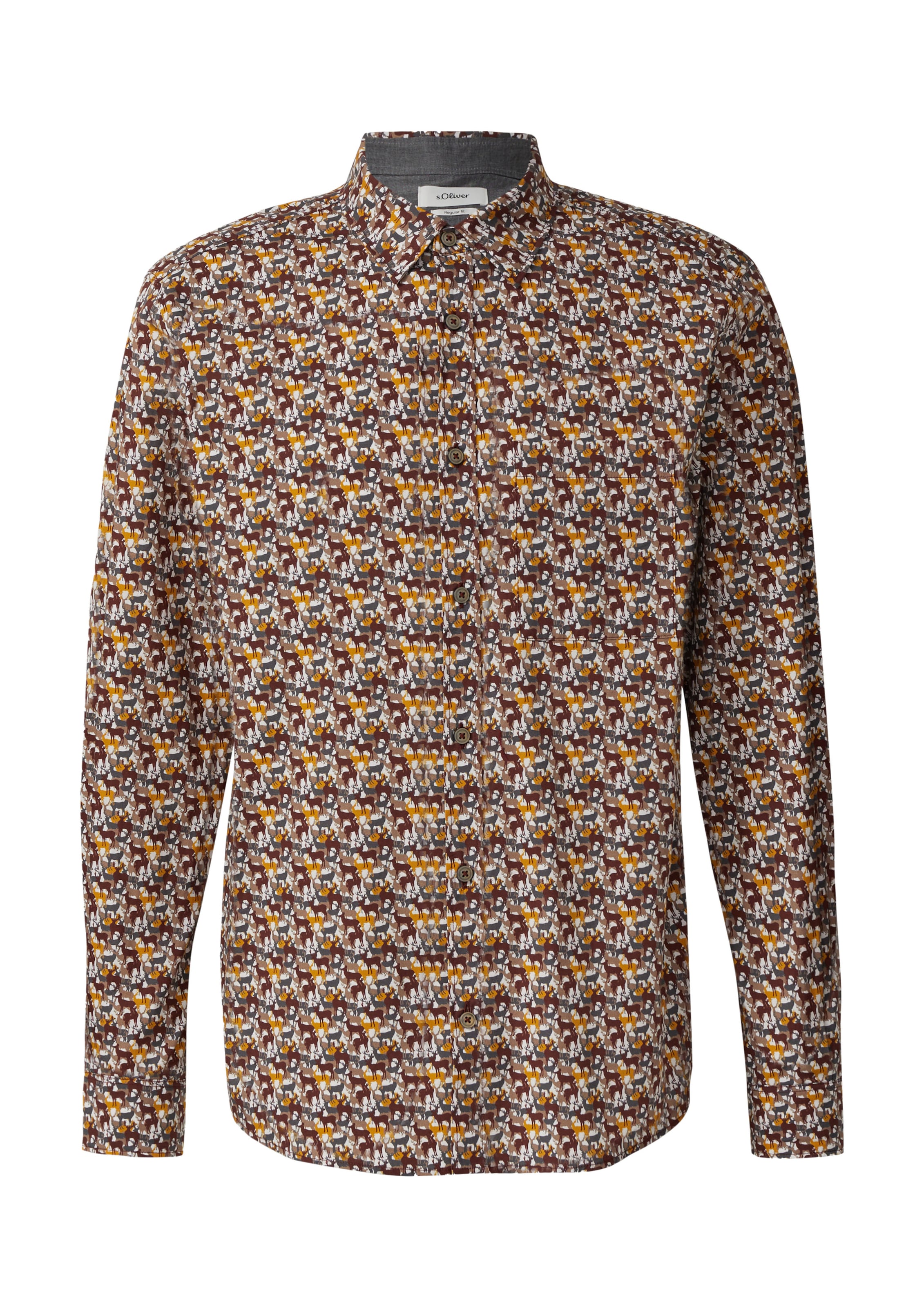 s.Oliver Средняя посадка Рубашка в Красный: спереди