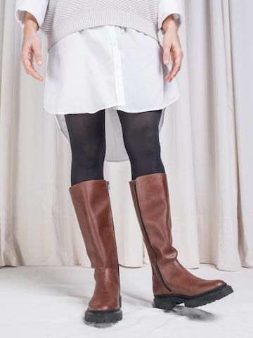 nae Vegan Shoes Kozaki 'Aurora B' w kolorze brązowy: przód