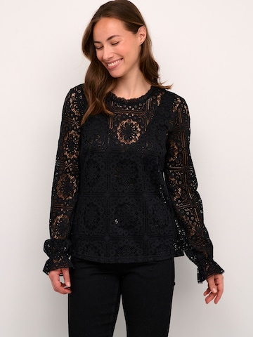 Cream Blouse 'Tiley' in Black: front