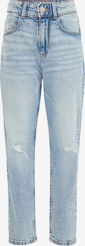 WE Fashion Tapered Jeans in Blauw: voorkant