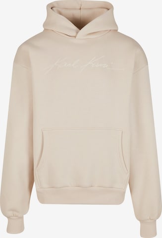 smėlio Karl Kani Megztinis be užsegimo 'Autograph': priekis