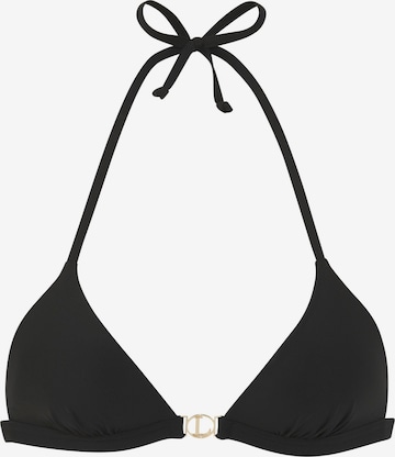 juoda LASCANA Trikampė Bikinio viršutinė dalis: priekis