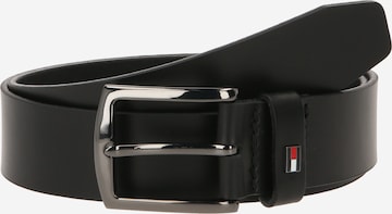 TOMMY HILFIGER Belt 'Denton' in Black: front