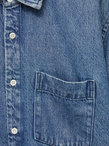 Pull&Bear Comfort Fit Košeľa - Modrá