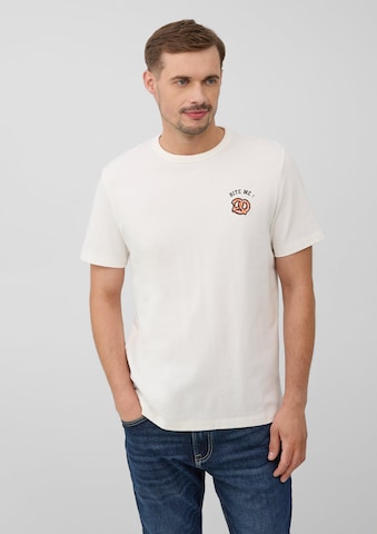 T-Shirt s.Oliver en blanc : devant