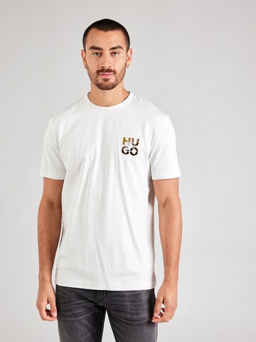 T-Shirt 'Diridumti' HUGO en blanc : devant