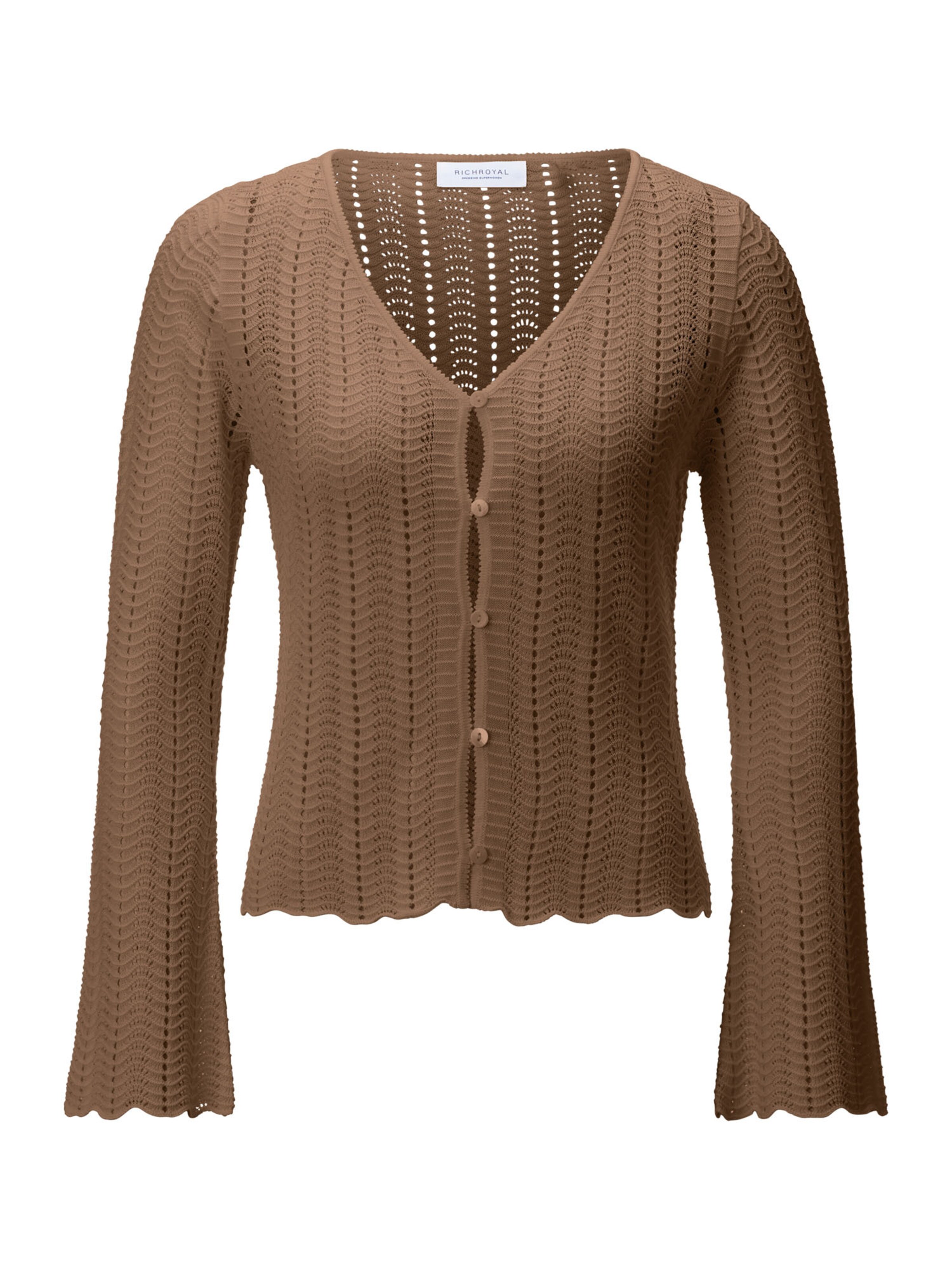 Rich & Royal Pletena jopa | off-bela barva, Prikaz izdelka