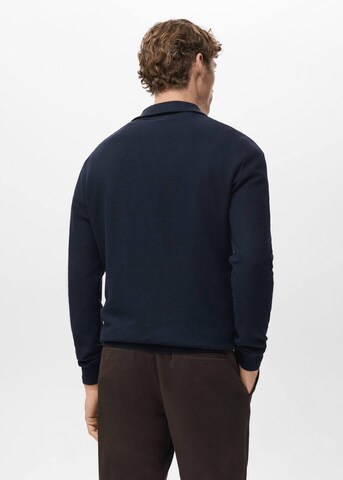 MANGO MAN Sweater 'Tenp' in Blue