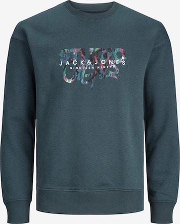 JACK & JONES Суичър 'SILVER LAKE' в зелено: отпред