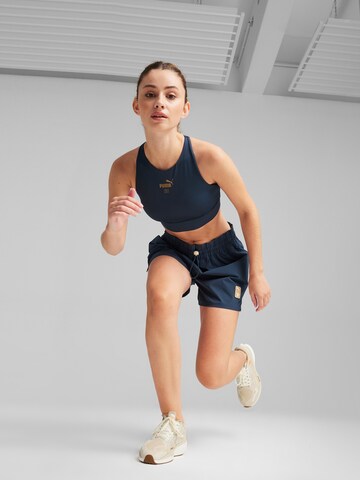PUMAregular Sportske hlače 'First Mile' - plava boja