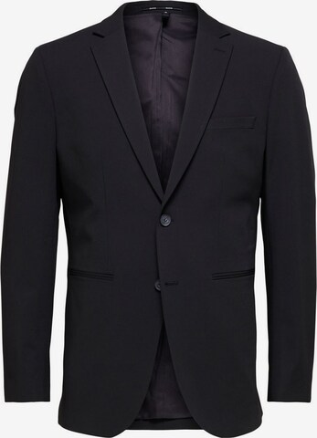 Coupe slim Veste de costume 'Liam' SELECTED HOMME en noir : devant