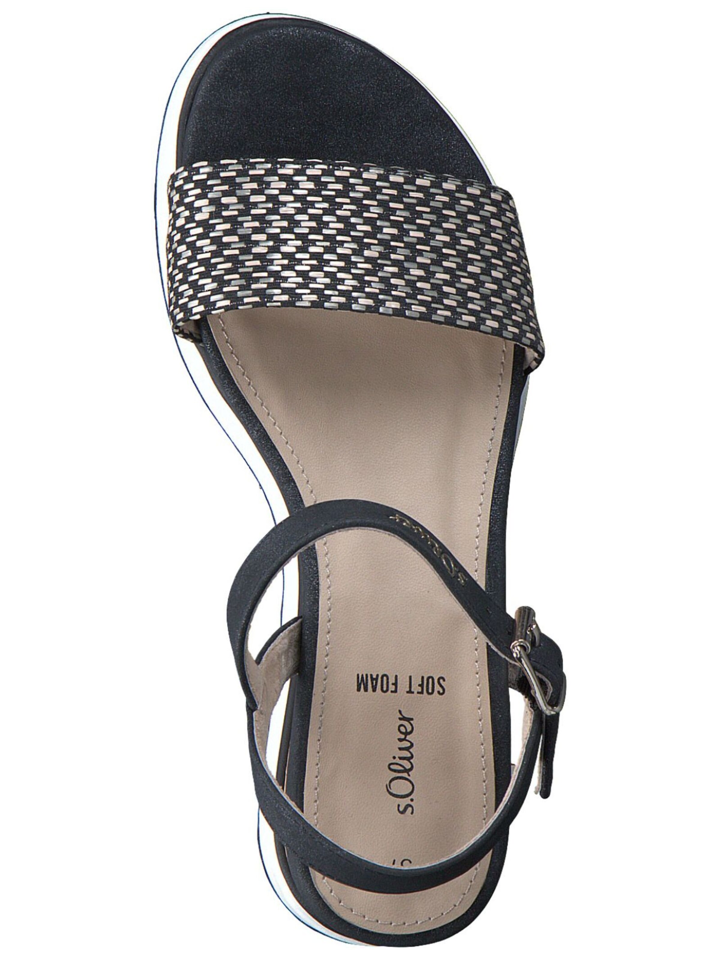s.Oliver Strap sandal in Black
