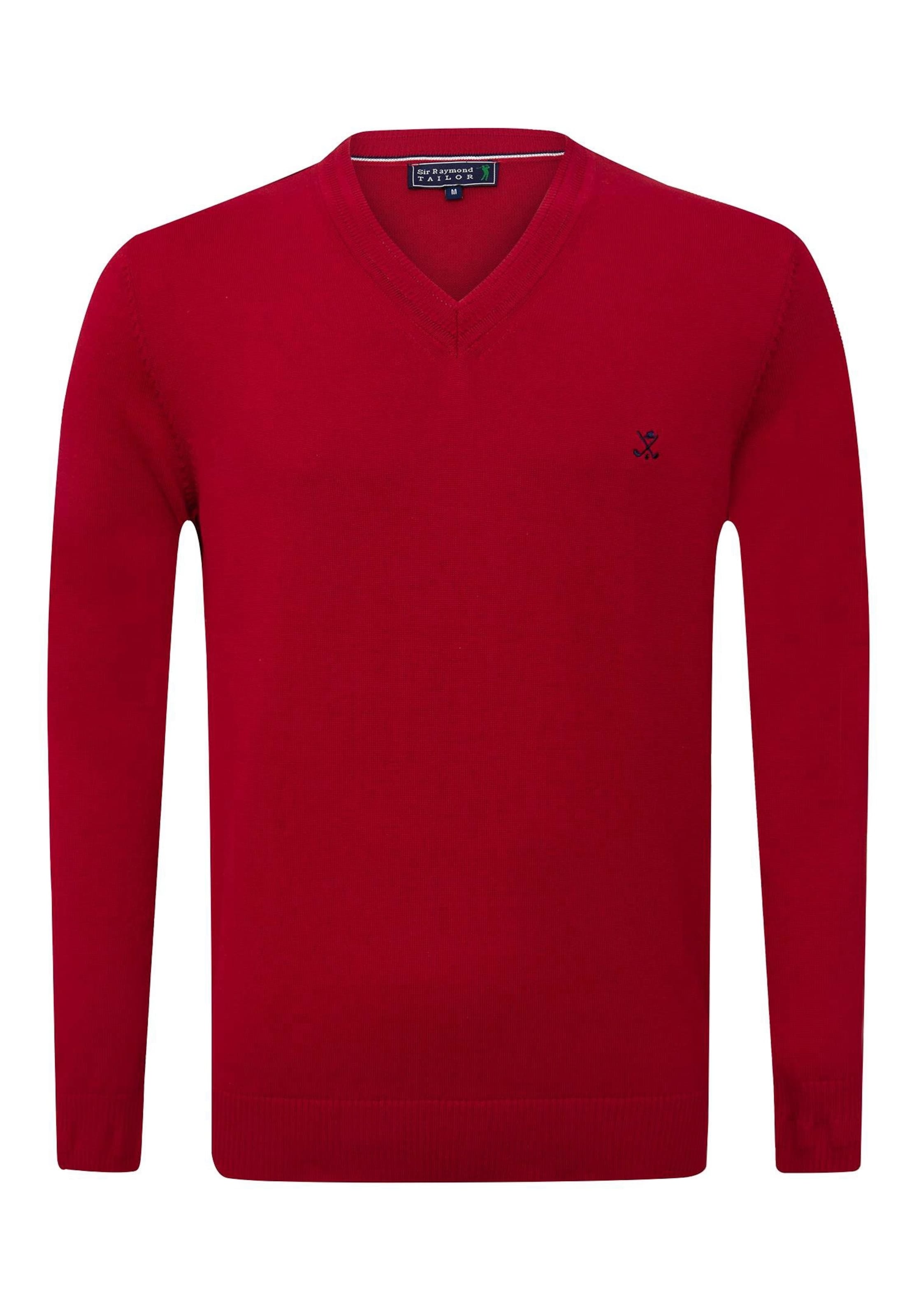 Sir Raymond Tailor Strickpullover 'Los Angeles' in Rot: Vorderseite