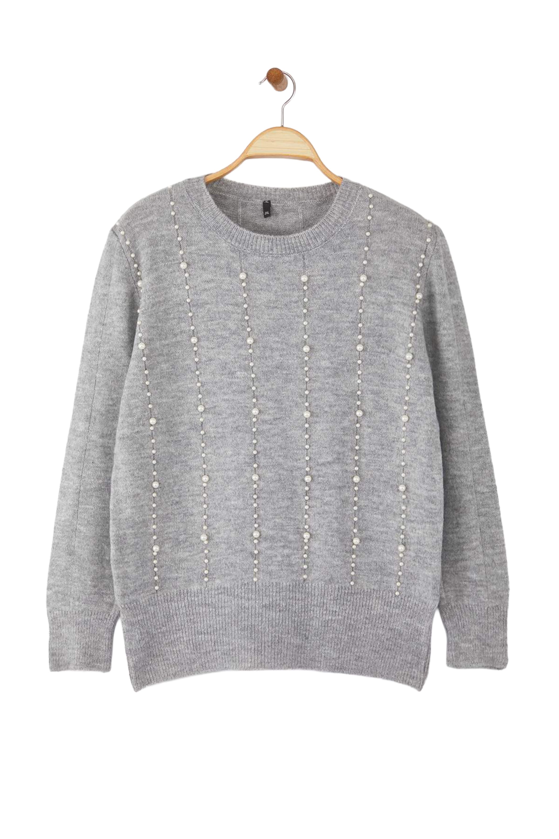Trendyol Curve - Jersey en gris: frente