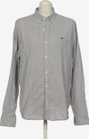 HOLLISTER Button Up Shirt in L in Grey: front