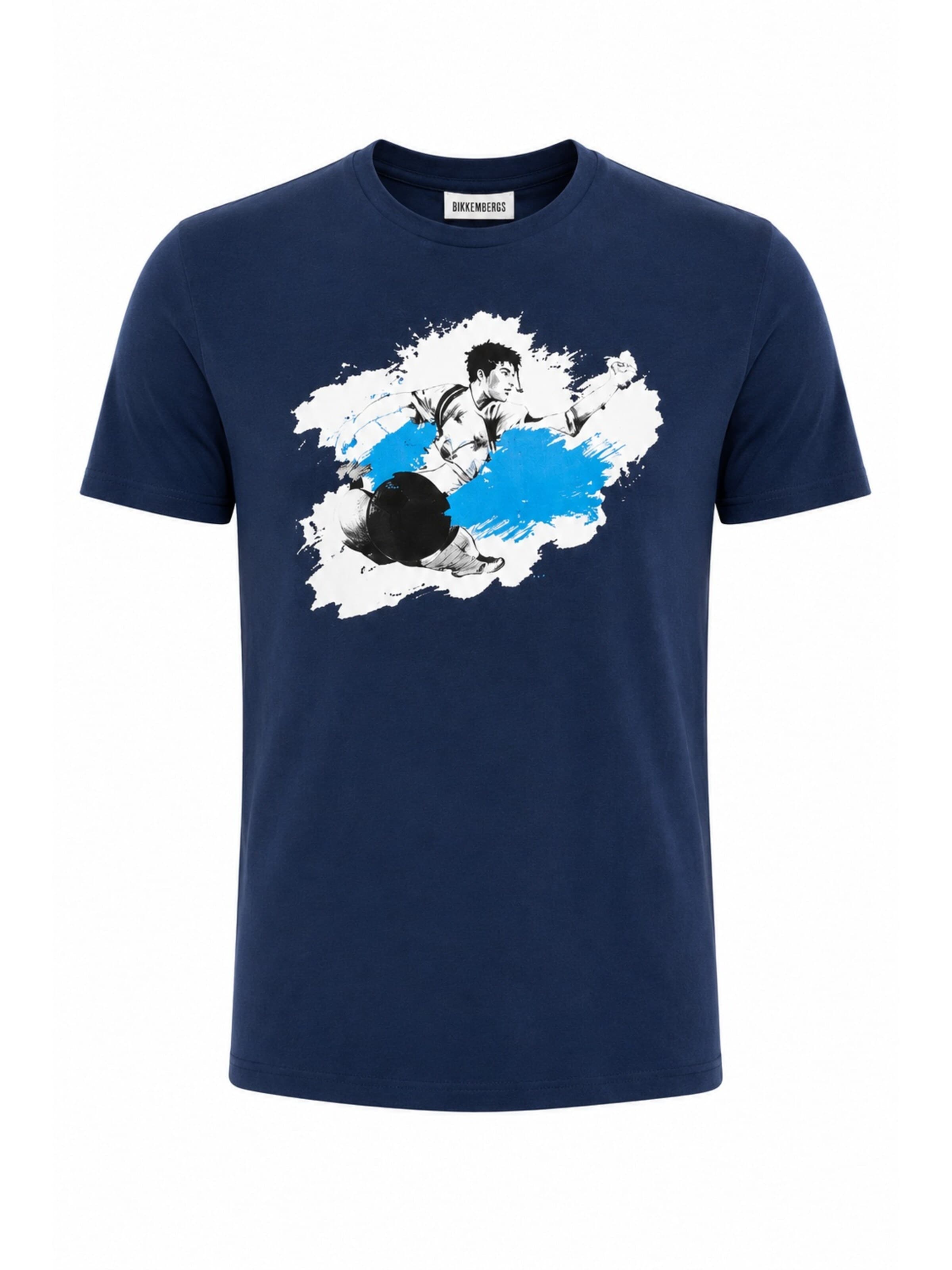 BIKKEMBERGS Shirt in Blauw: voorkant