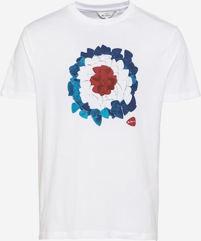 Ben Sherman Majica 'PLECTRUM' u plava / tirkiz / pastelno crvena / bijela, Pregled proizvoda