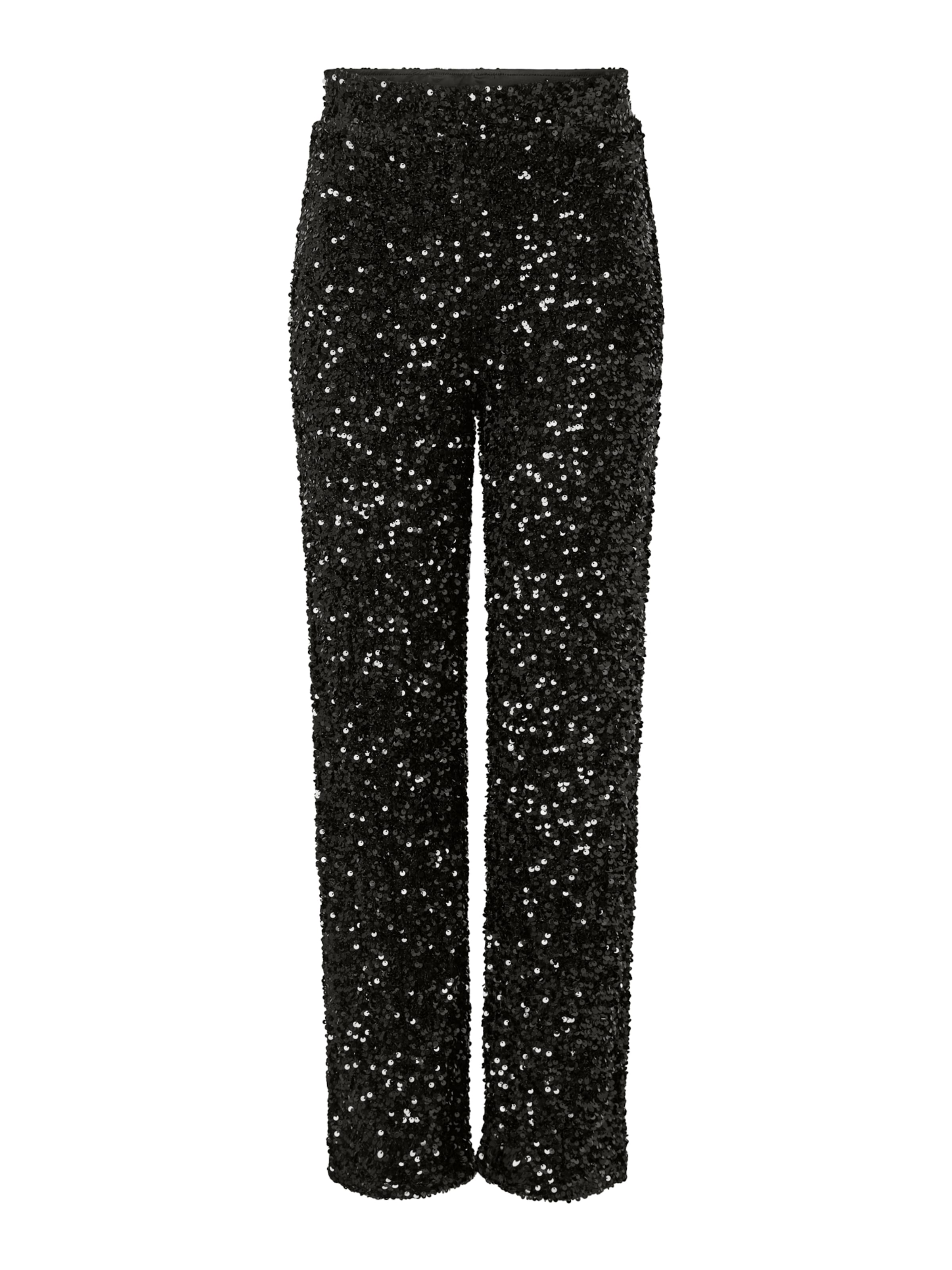 Wide Leg Pantalon 'PCKAMMY' PIECES en noir : devant