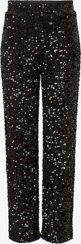 Wide Leg Pantalon 'PCKAMMY' PIECES en noir : devant