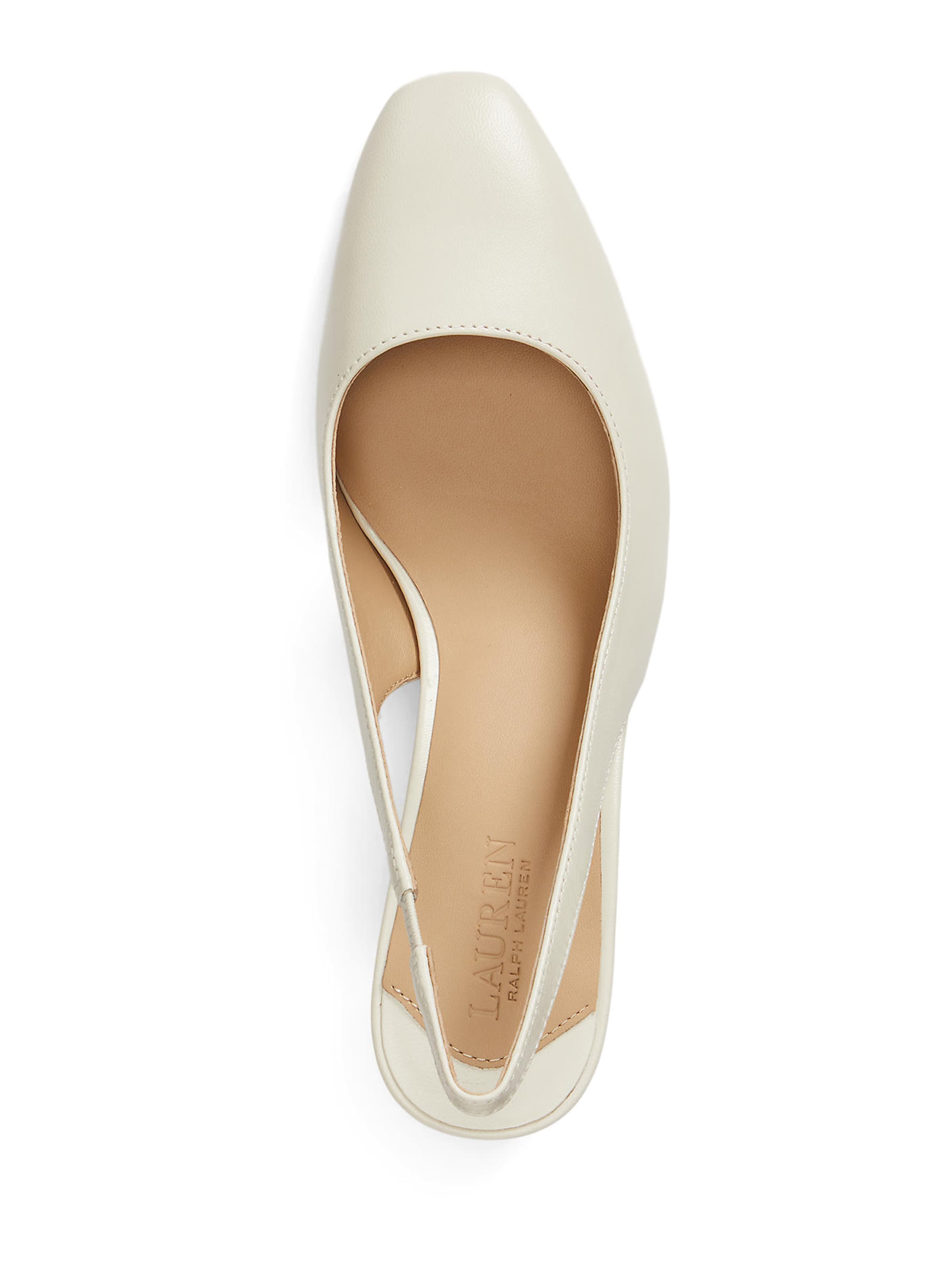 Lauren Ralph Lauren Lodičky s otvorenou pätou 'KLAIRE' - Biela