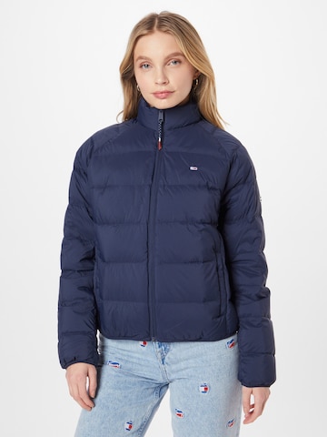 Tommy Jeans Winter Jacket in Blue: front