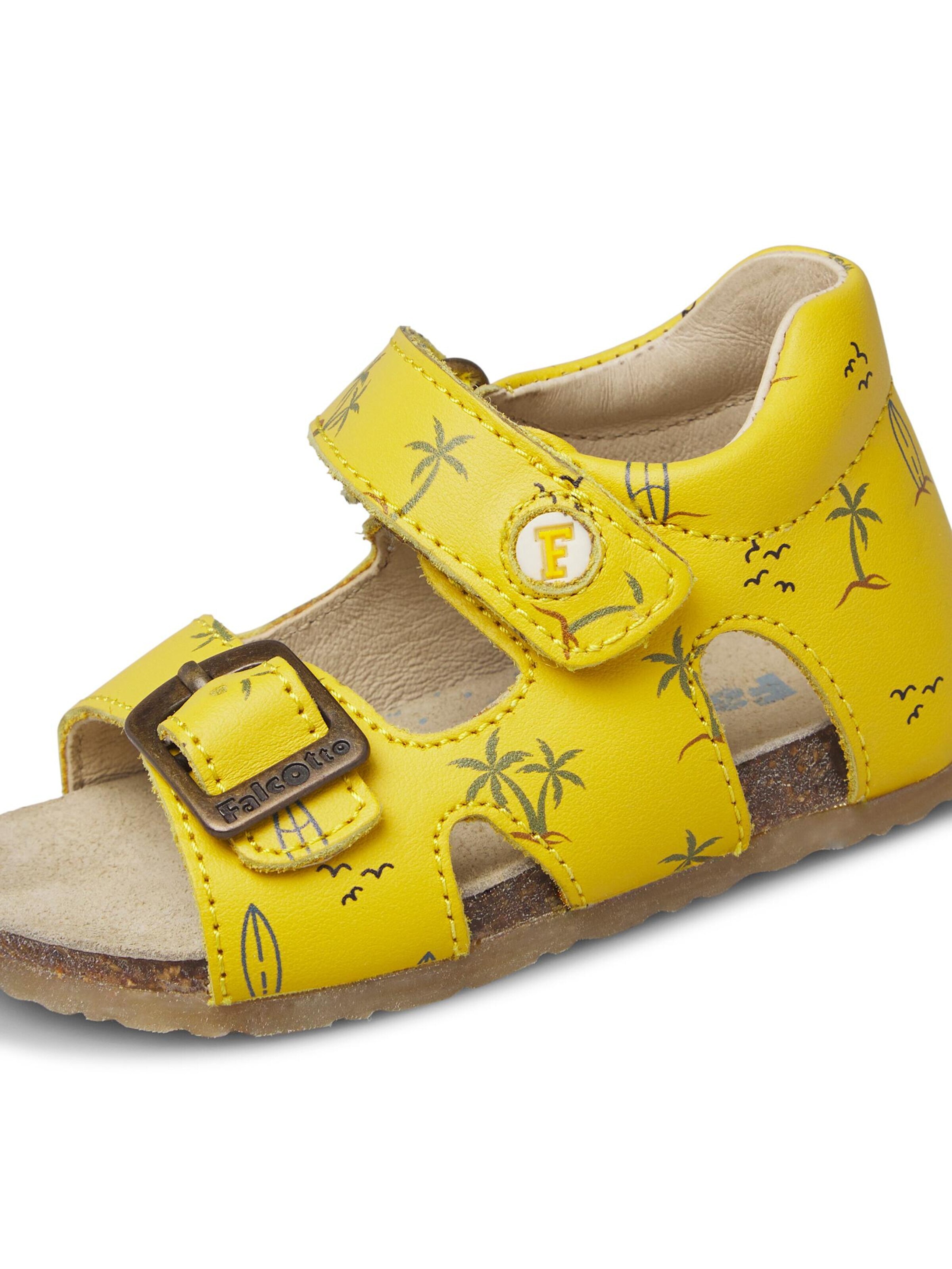 Falcotto Open shoes 'BEA' in Yellow